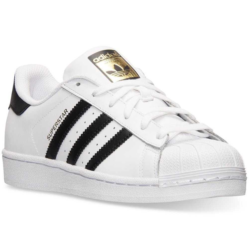 adidas white Superstar sneakers 8.5